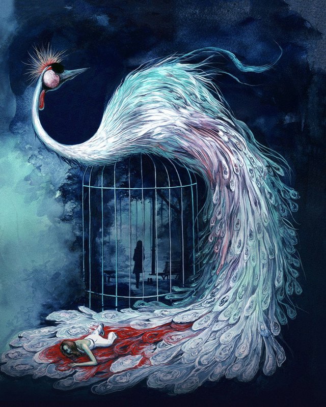 Pôster de O Pássaro das Plumas de Cristal